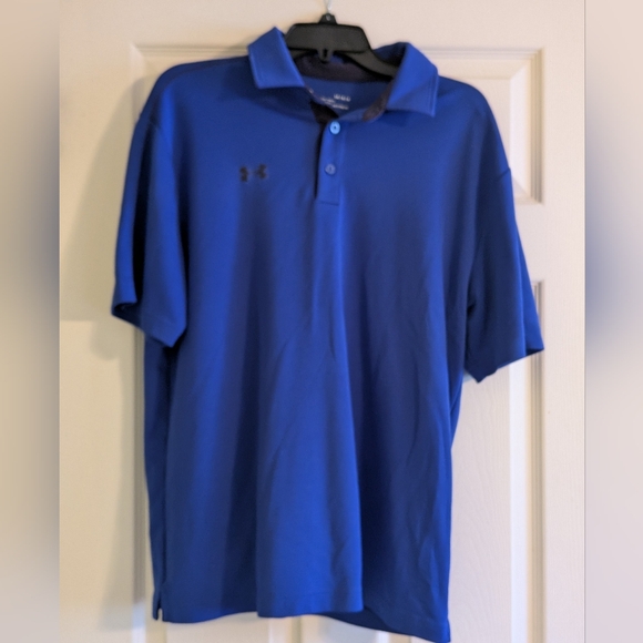 Under Armour Other - Under Armour Men's Heat Gear Blue Polo
